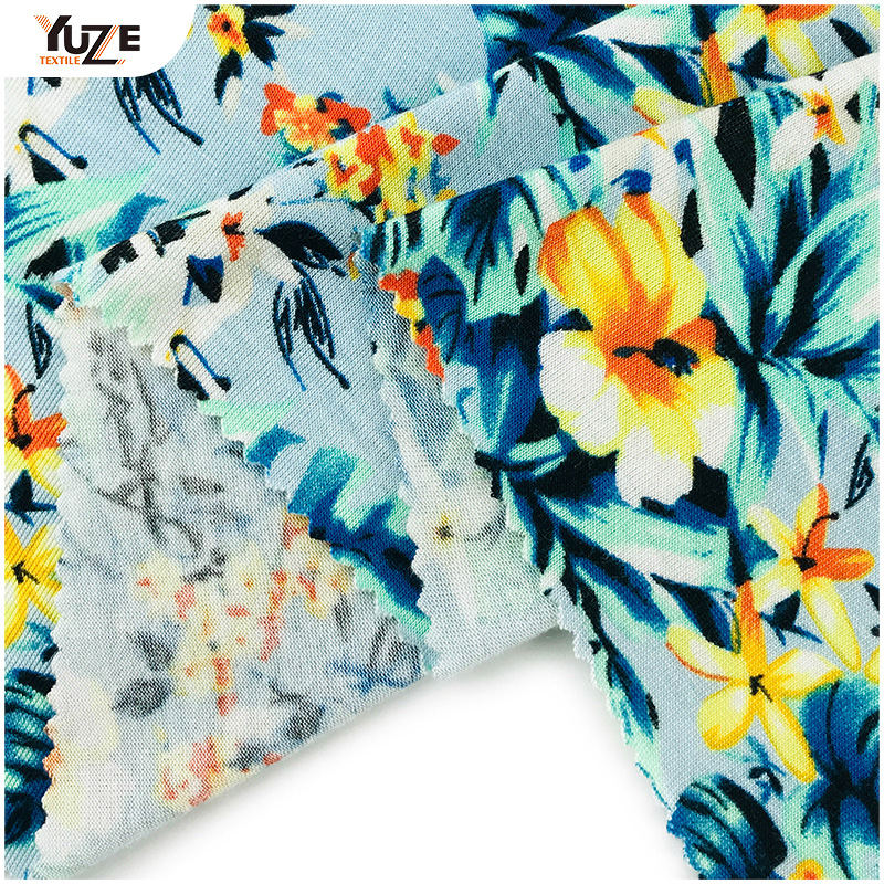 YZGTP-ES1018レーヨンジャージースパンデックスプリント