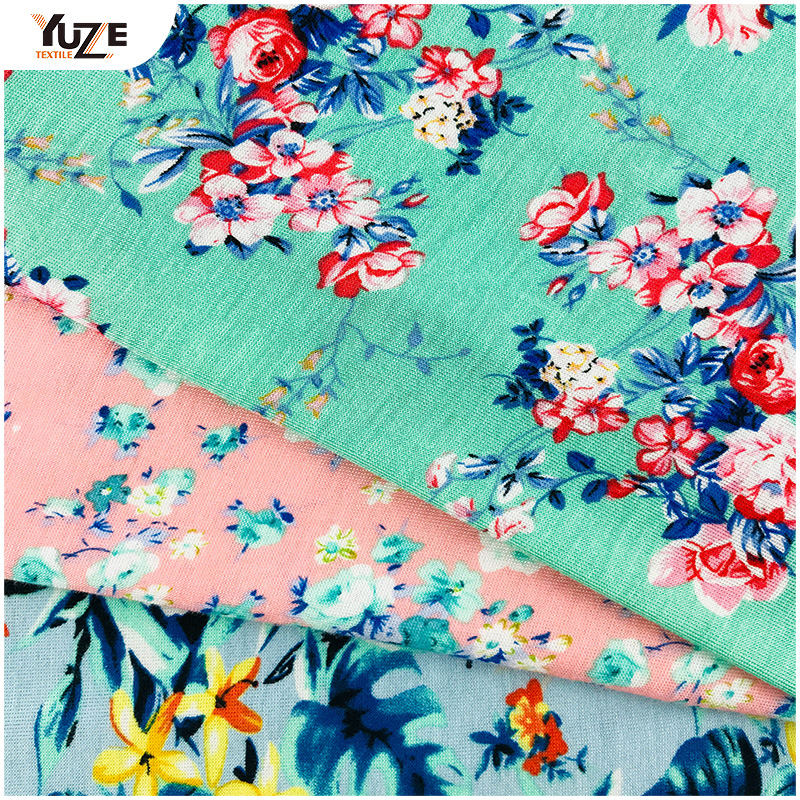 YZGTP-ES1018レーヨンジャージースパンデックスプリント