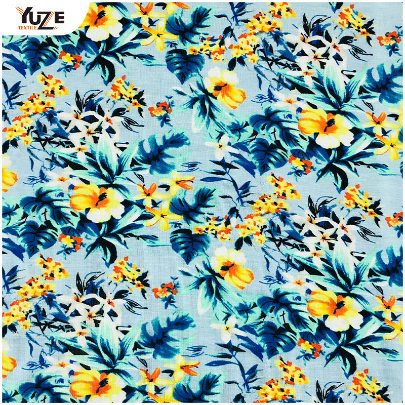 YZGTP-ES1018レーヨンジャージースパンデックスプリント