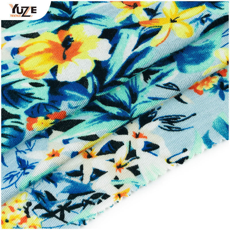 YZGTP-ES1018レーヨンジャージースパンデックスプリント