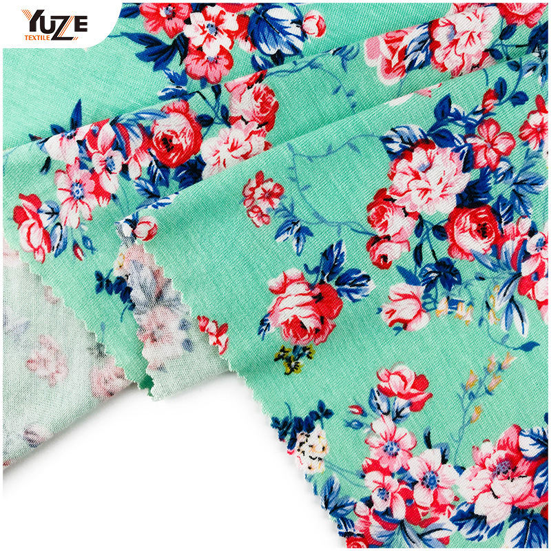 YZGTP-ES1018-2レーヨンジャージースパンデックスプリント