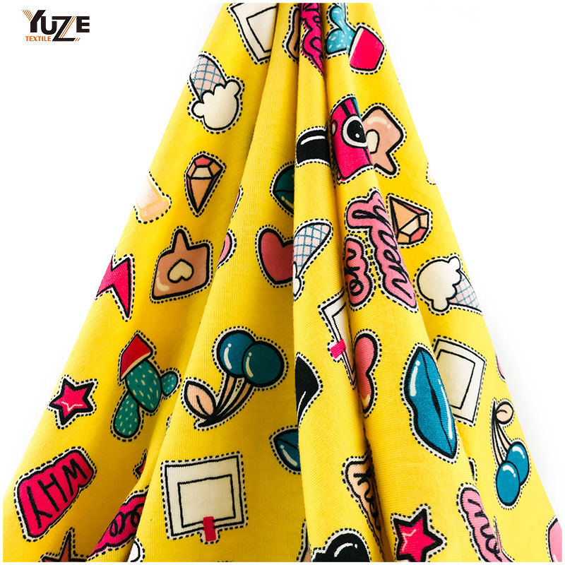 YZS18-278ポリスパンジャージースパンデックスプリント