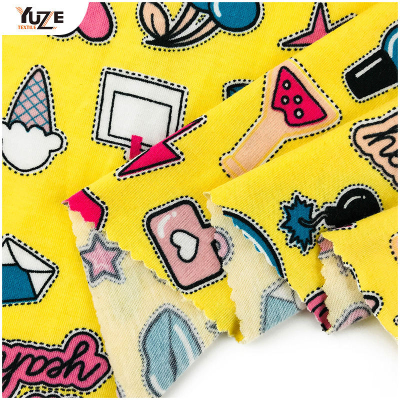 YZS18-278ポリスパンジャージースパンデックスプリント