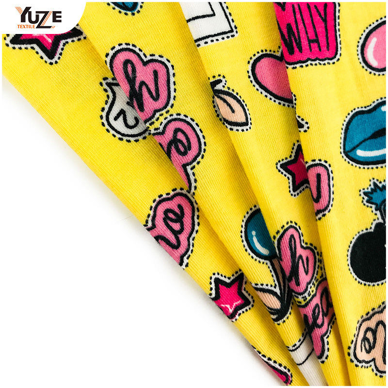 YZS18-278ポリスパンジャージースパンデックスプリント