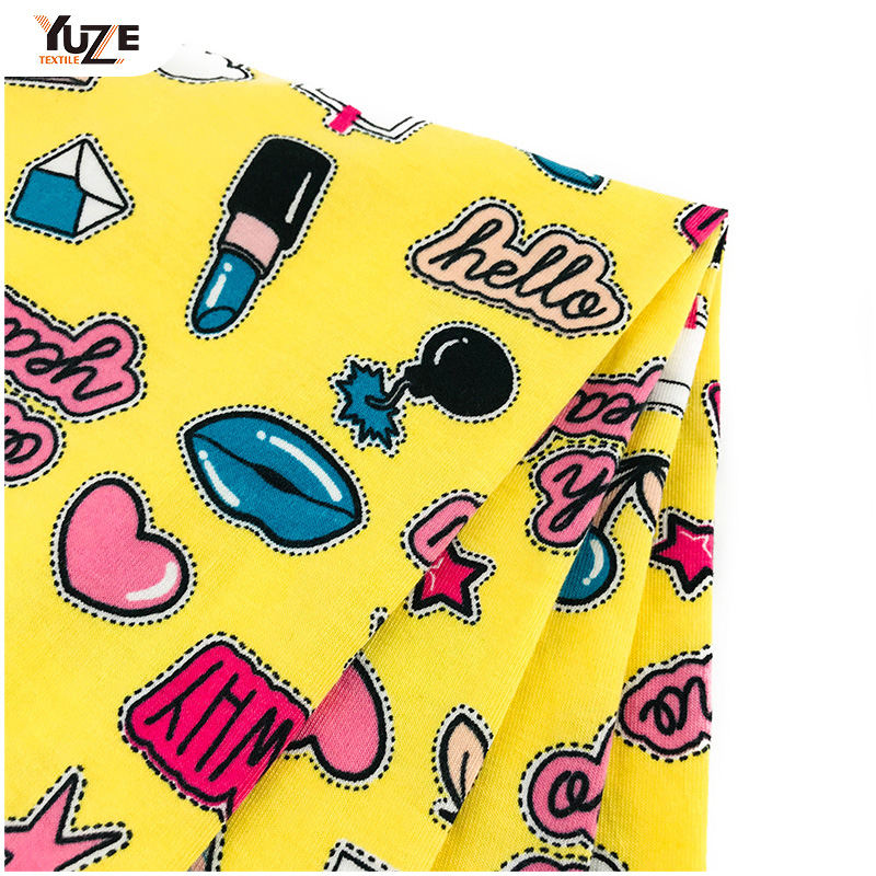 YZS18-278ポリスパンジャージースパンデックスプリント