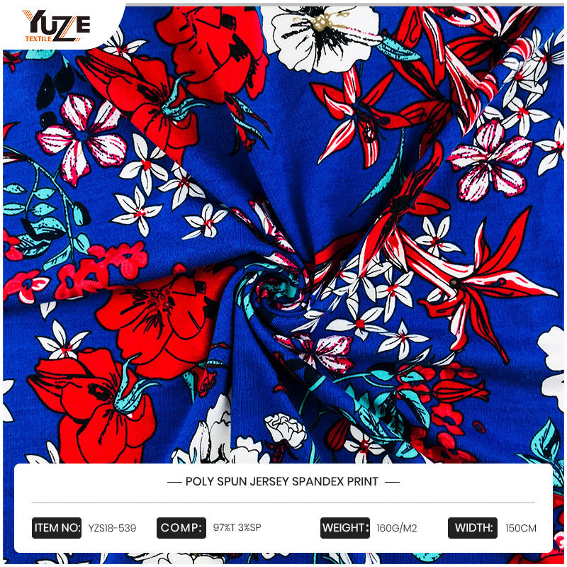 YZS18-539ポリスパンジャージースパンデックスプリント