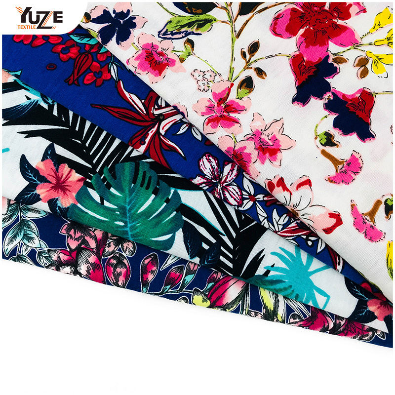 YZS18-701ポリスパンジャージースパンデックスプリント