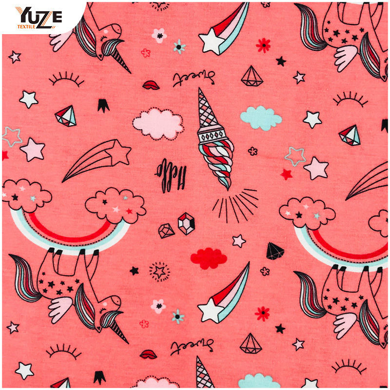 YZS18-775ポリスパンジャージースパンデックスプリント