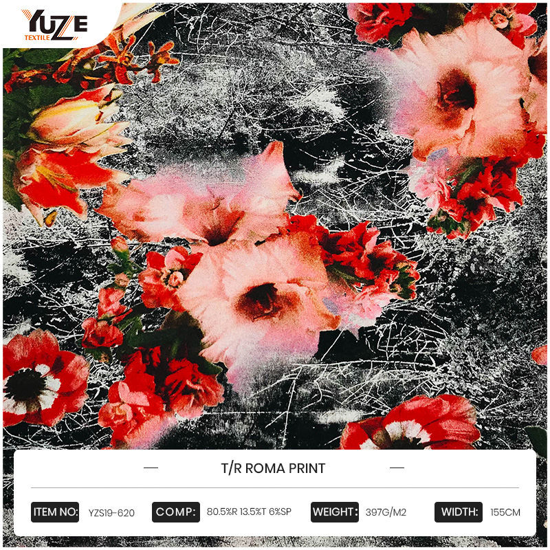 YZS19-620 T/R ROMAプリント