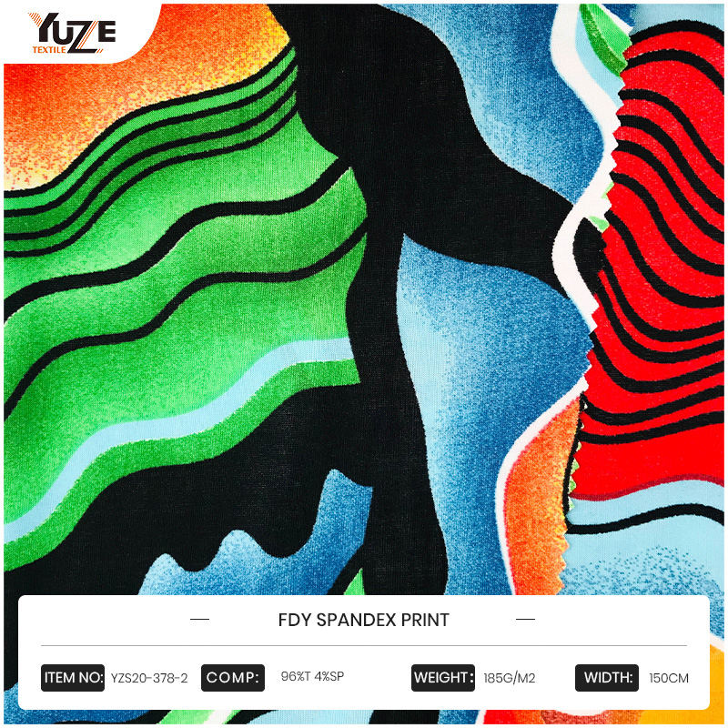 YZS20-378-2 fdyスパンデックスプリント