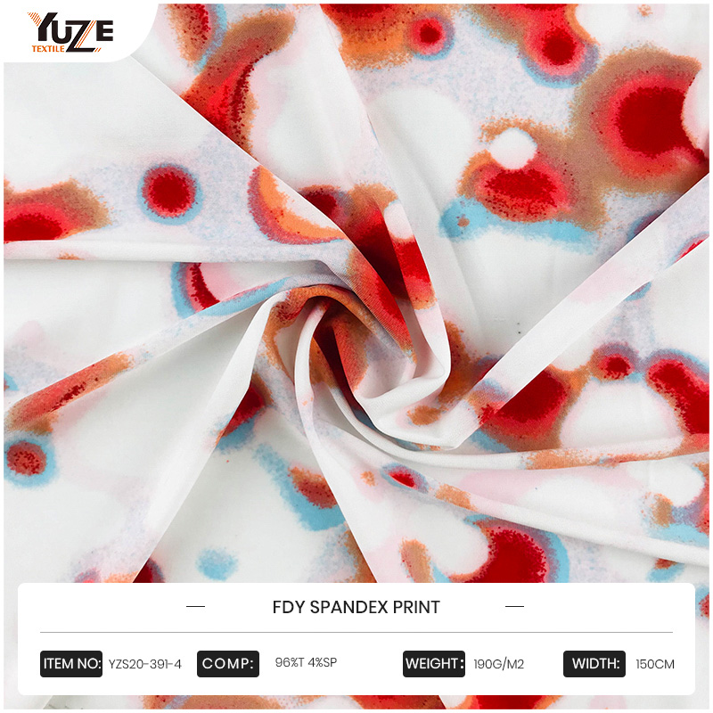 YZS20-391-4 fdyスパンデックスプリント