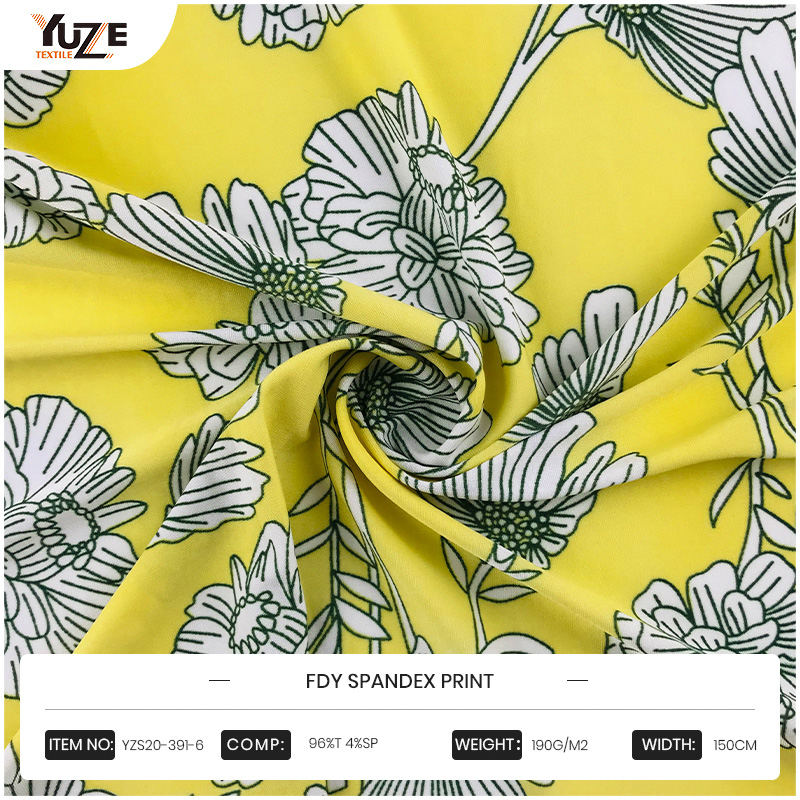 YZS20-391-6 FDYスパンデックスプリント