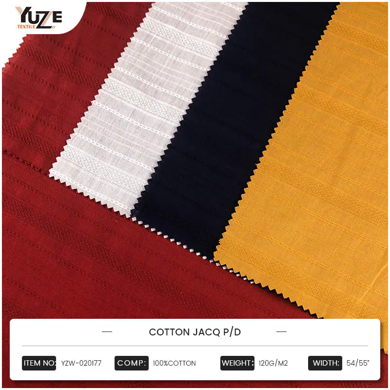 YZW-020177 CottonJacq PD Jacquardテクノロジー：織りと芸術の完璧な融合