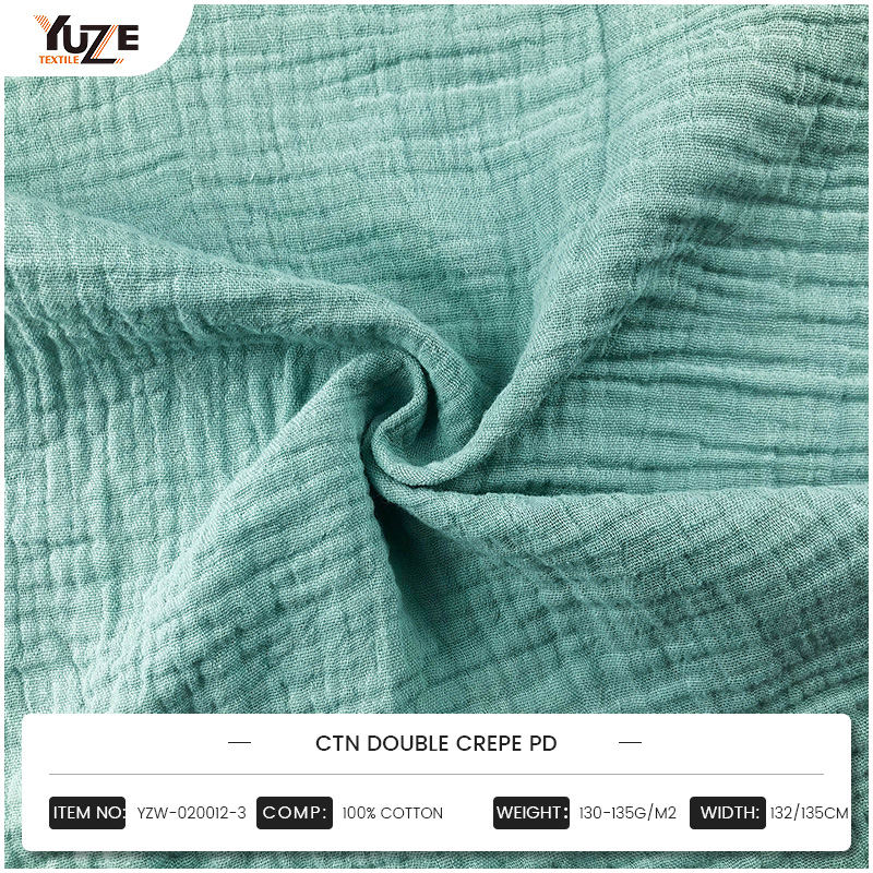 YZW-020012-3ダブルクレープPDファブリックバランスの快適なエクスペリエンスと視覚的パフォーマンスはどうですか？